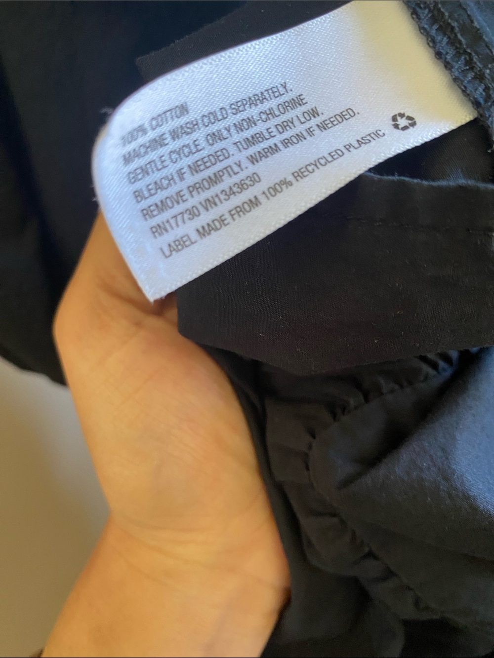 a new day Cotton Black Tiered Puff-Sleeve Casual Dress - Picture 10 of 10